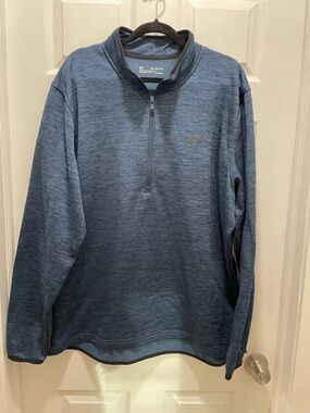 Under Armour Men’s Navy Heather Half-Zip Performance Top